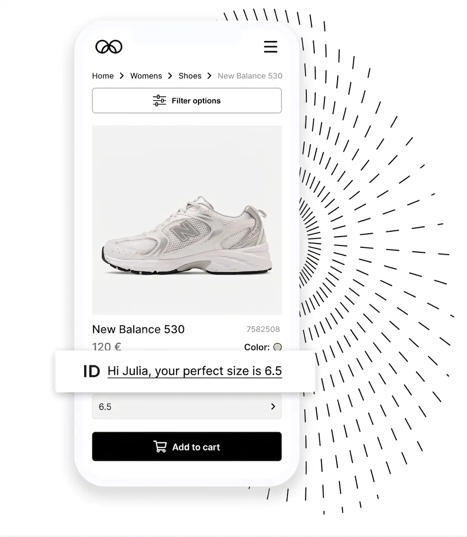 Structured product catalog showing four fashion items with metadata and automatic recognition